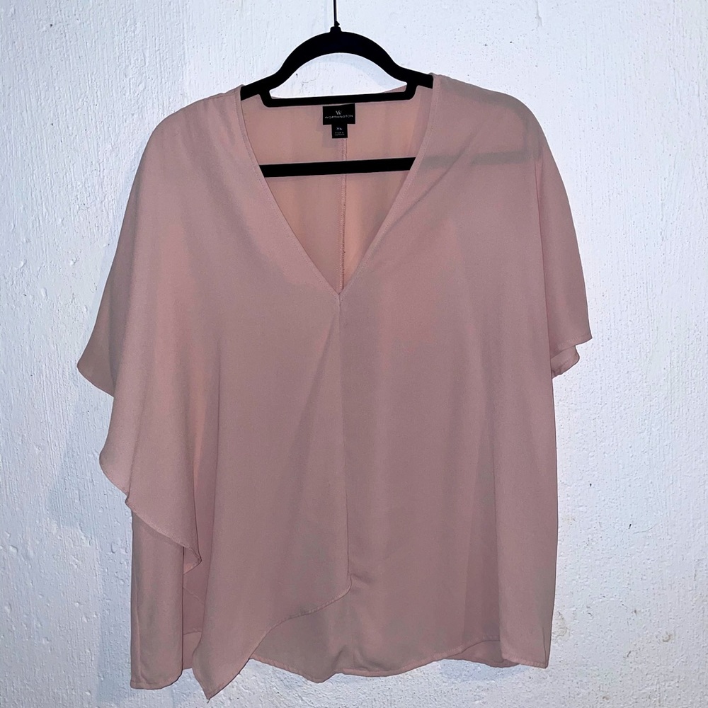 Sheer flowy blouse